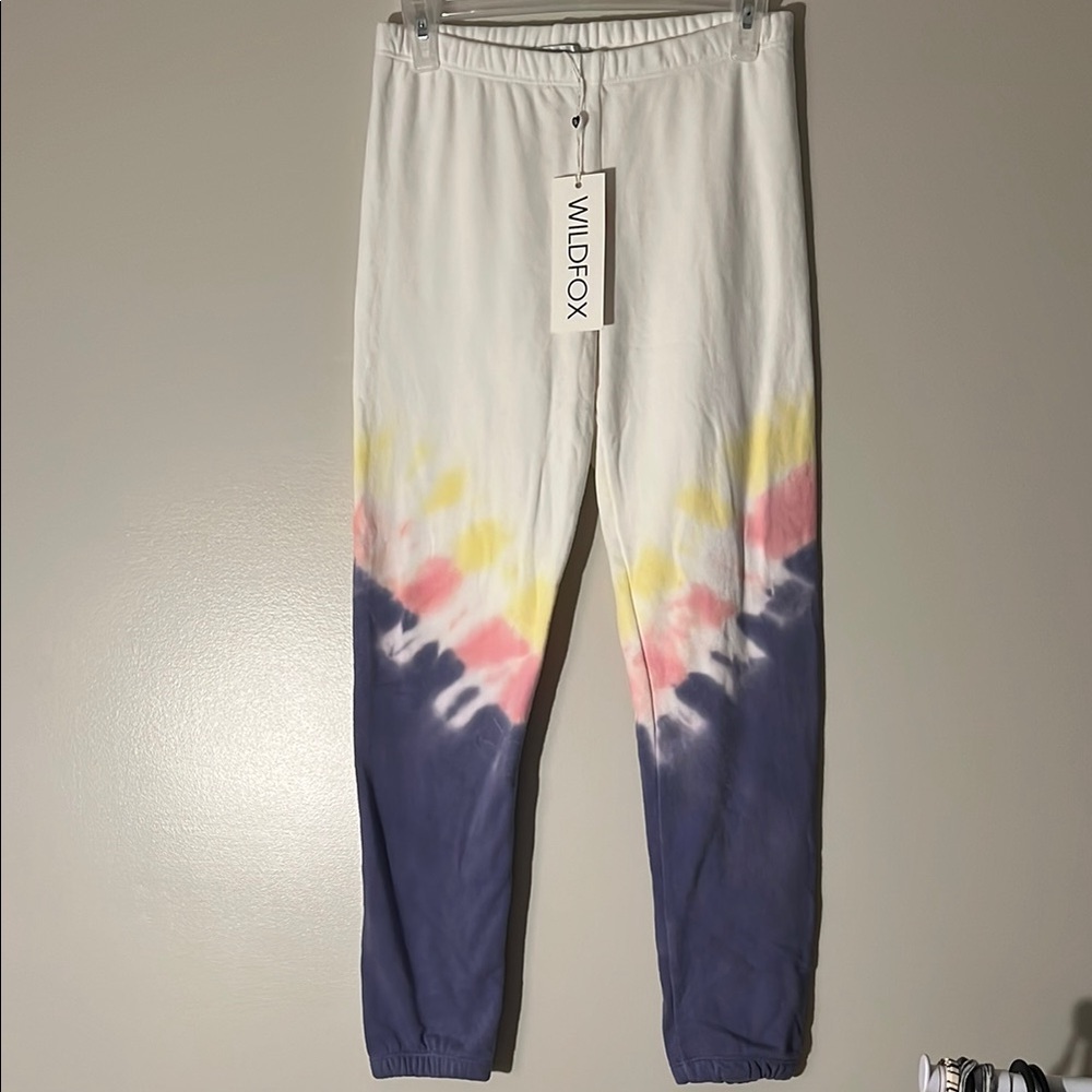 Wildfox Tie-Dye Bottoms - White, Yellow, Pink, and Blue